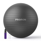 PROIRON Anti-Burst Exercise Ball 65cm Green Supports 500kg