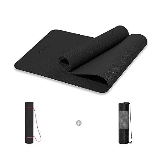 Herui Technology Alignment Lines Yoga Mat 72x24x0.24 Inch Pink