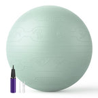 PROIRON Anti-Burst Exercise Ball 65cm Green Supports 500kg