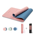 Herui Technology Alignment Lines Yoga Mat 72x24x0.24 Inch Pink