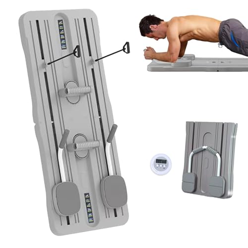 MINYII 4-in-1 Pilates Board Core Exercise Equipment with Timing Device