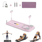 MINYII 4-in-1 Pilates Board Core Exercise Equipment with Timing Device