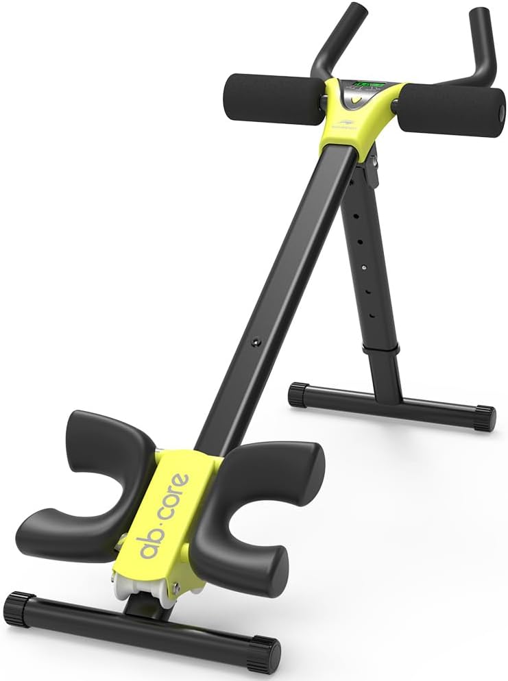 Leikefitness AB9380 Adjustable Ab Trainer with LCD Monitor Black