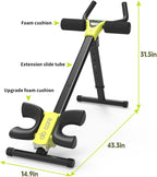 Leikefitness AB9380 Adjustable Ab Trainer with LCD Monitor Black