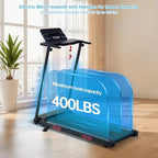 Portable Treadmill with Incline, 3.5HP Electric Small Treadmills for Home Small Spaces, 0.6-10MPH Walking Pad Treadmill with Handle Bar, 400LBS Mini Treadmills for Home Exercising|B0GS27V5CB