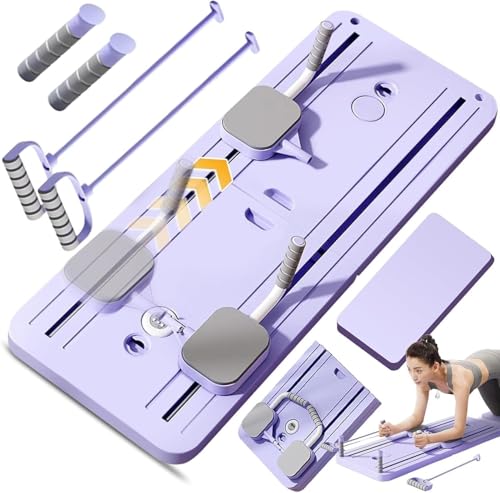 MINYII 4-in-1 Pilates Board Core Exercise Equipment with Timing Device