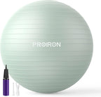 PROIRON Anti-Burst Exercise Ball 65cm Green Supports 500kg