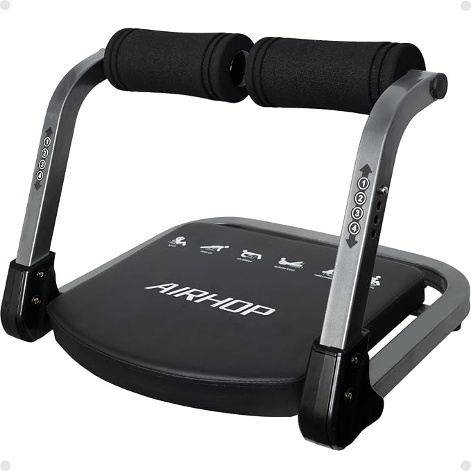 AIRHOP Ab Machine Sit Up Exercise Equipment with 3 Adjustable Resistance