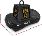 Everfit Vibration Platform Machine 99 Speed Levels with Resistance Bands Remote Control