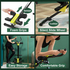 Leikefitness AB9380 Adjustable Ab Trainer with LCD Monitor Black