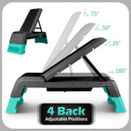 Leikefitness GM5821 Multifunctional Aerobic Deck Weight Bench with Resistance Band