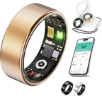 KeepClean Smart Health Ring Waterproof Fitness Tracker for Men Women Silver