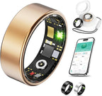 KeepClean Smart Health Ring Waterproof Fitness Tracker for Men Women Silver