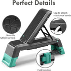 Leikefitness GM5821 Multifunctional Aerobic Deck Weight Bench with Resistance Band