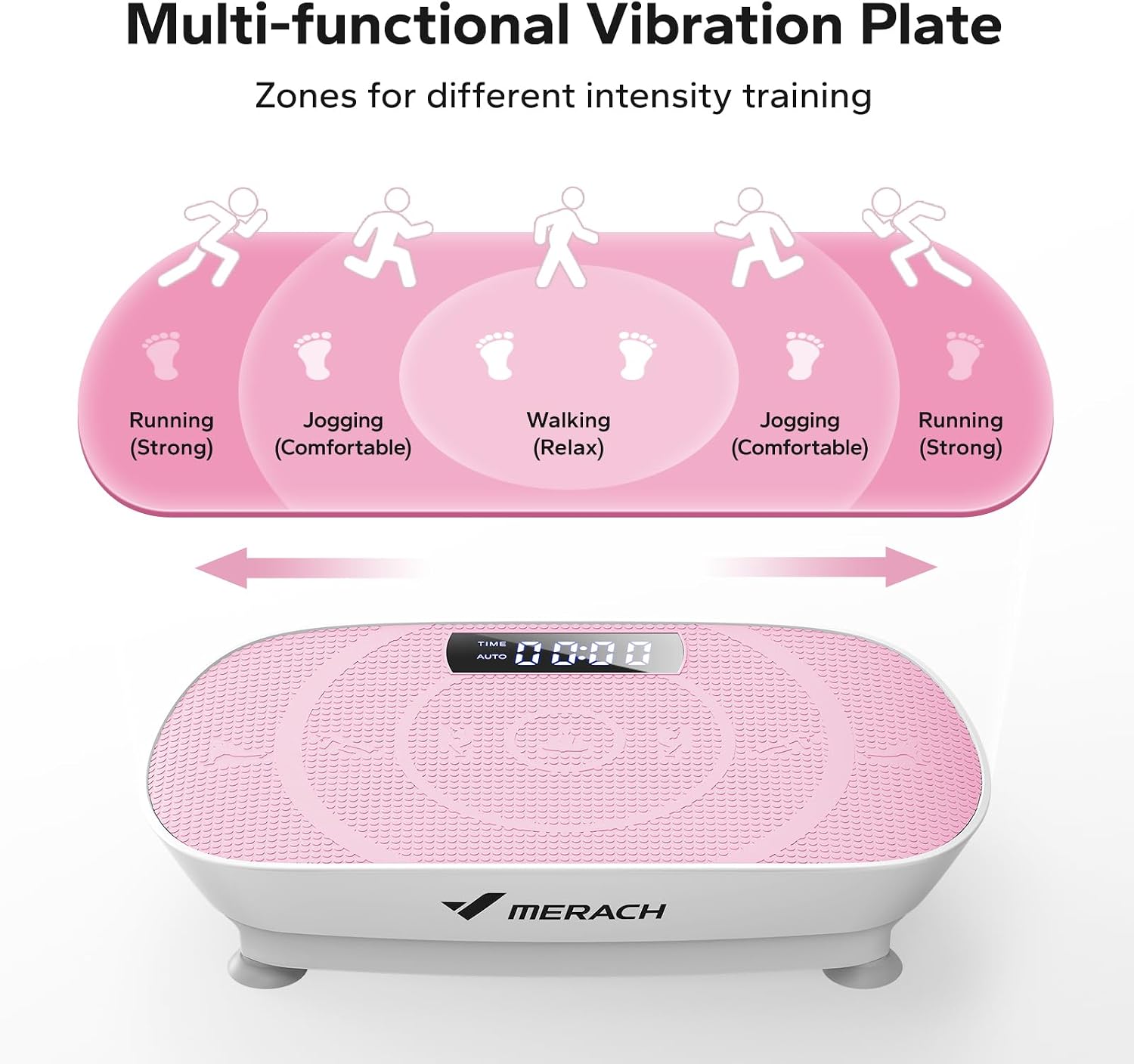 Merach MR-2398P1 Vibration Plate Exercise Machine 300 Lbs