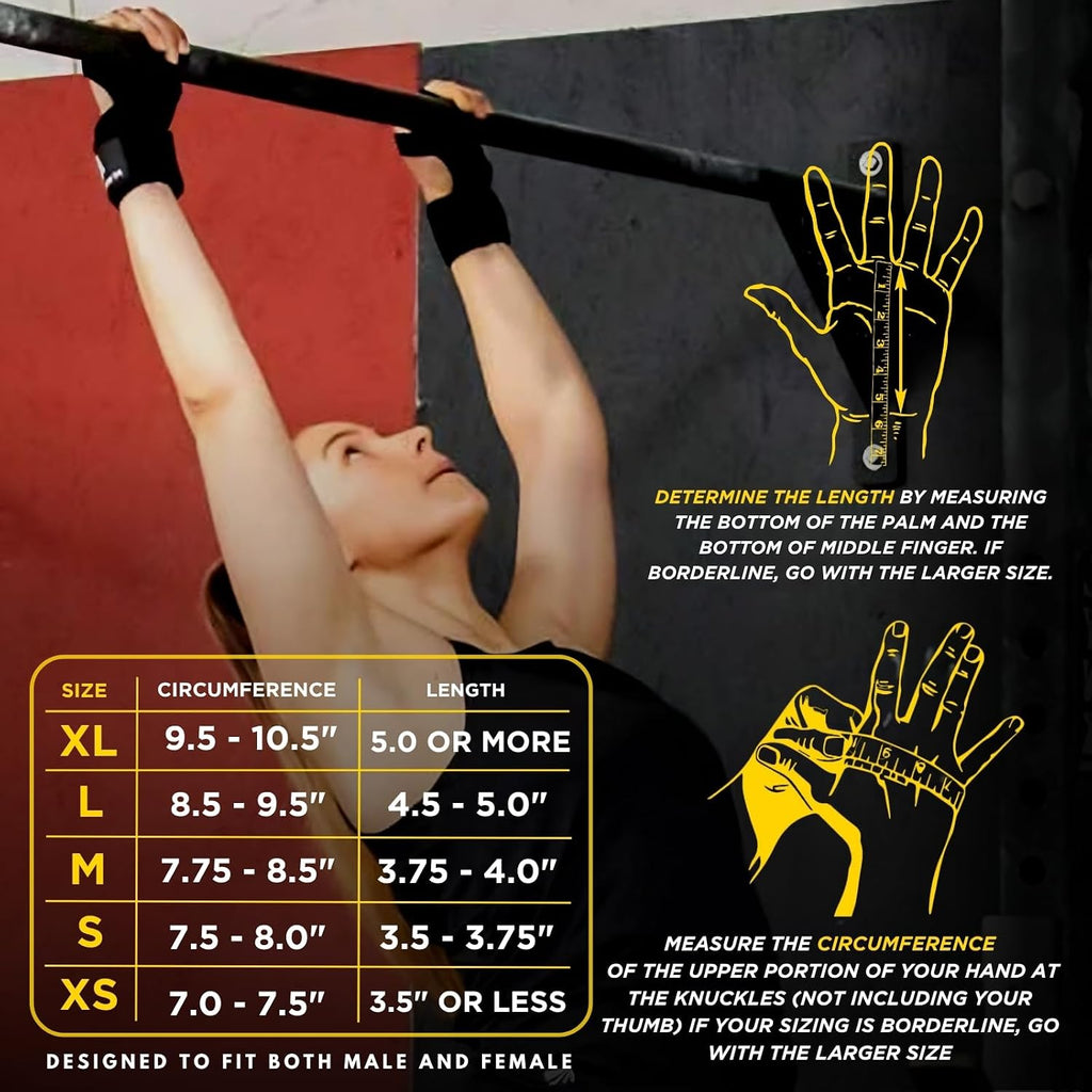 Fit Active Sports Ventilated Weight Lifting Gloves with Built-In Wrist Wraps Black Small
