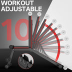 PASYOU Adjustable Weight Bench 500 Lbs Capacity Foldable Incline Decline