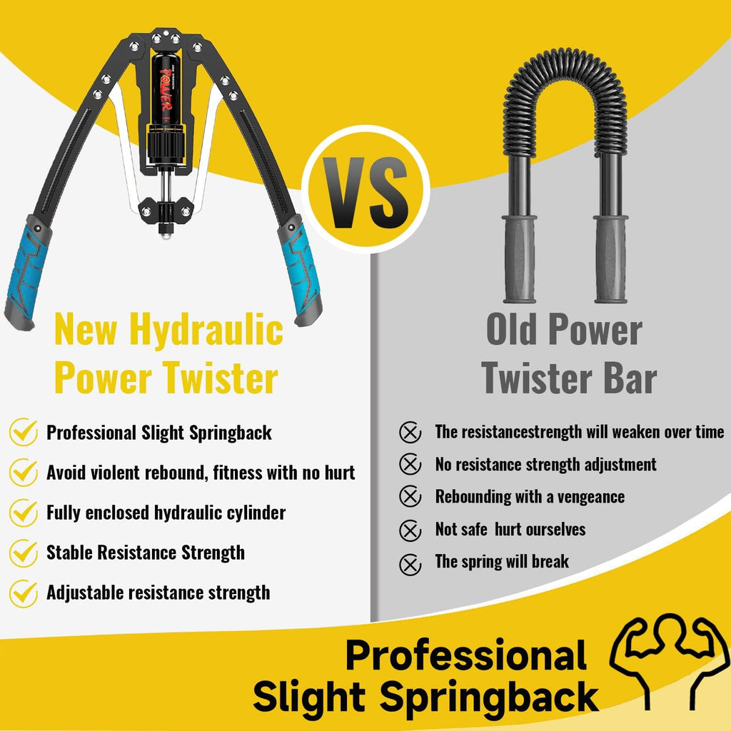 LEJIEYIN Adjustable Hydraulic Twister Arm Exerciser 22-440lbs