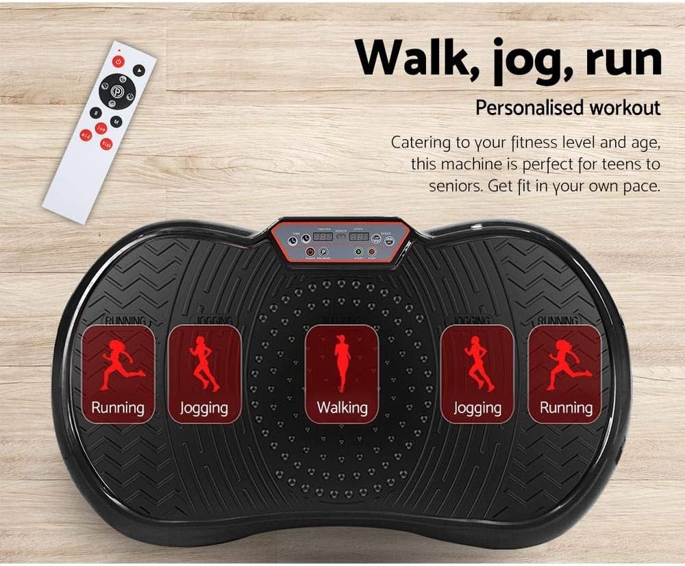 Everfit Vibration Platform Machine 99 Speed Levels with Resistance Bands Remote Control