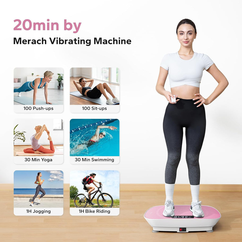 Merach MR-2398P1 Vibration Plate Exercise Machine 300 Lbs