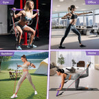 Goocrun Portable Pilates Bar Kit with Resistance Bands 3 Sets Home Gym Workout