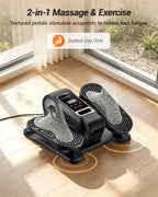 CURSOR FITNESS Under Desk Elliptical Machine Electric Seated Pedal Exerciser 12 Speeds
