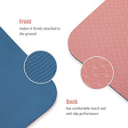 Herui Technology Alignment Lines Yoga Mat 72x24x0.24 Inch Pink