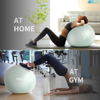 PROIRON Anti-Burst Exercise Ball 65cm Green Supports 500kg