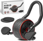 DMoose Fitness Ab Roller Wheel with Knee Pads Stainless Steel Frame