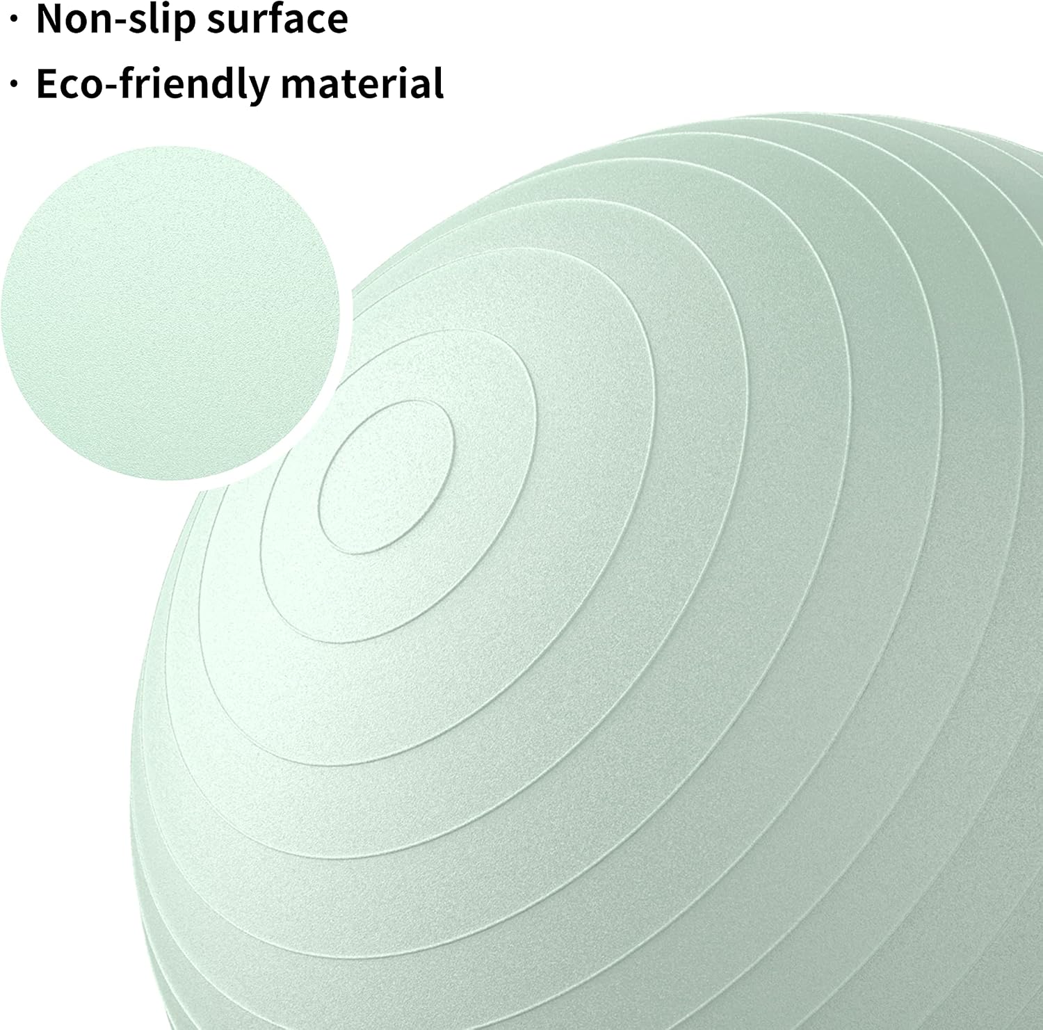 PROIRON Anti-Burst Exercise Ball 65cm Green Supports 500kg