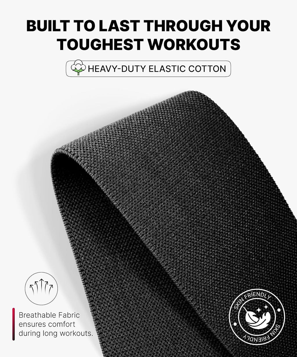 DMoose Fitness KW-003 USPA Approved 78" Knee Wraps for Weightlifting Black (Pair)