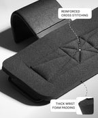 DMoose Fitness Weight Lifting Hooks with Thick Wrist Padding Black (Pair)