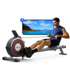 MERACH R02 Magnetic Rowing Machine 16 Levels Resistance 350lb Capacity