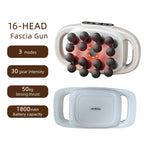 42-Heads Fascia Gun High-Frequency Vibration Body Massage Gun for Back Neck Shoulder Muscle