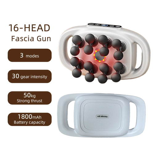 42-Heads Fascia Gun High-Frequency Vibration Body Massage Gun for Back Neck Shoulder Muscle