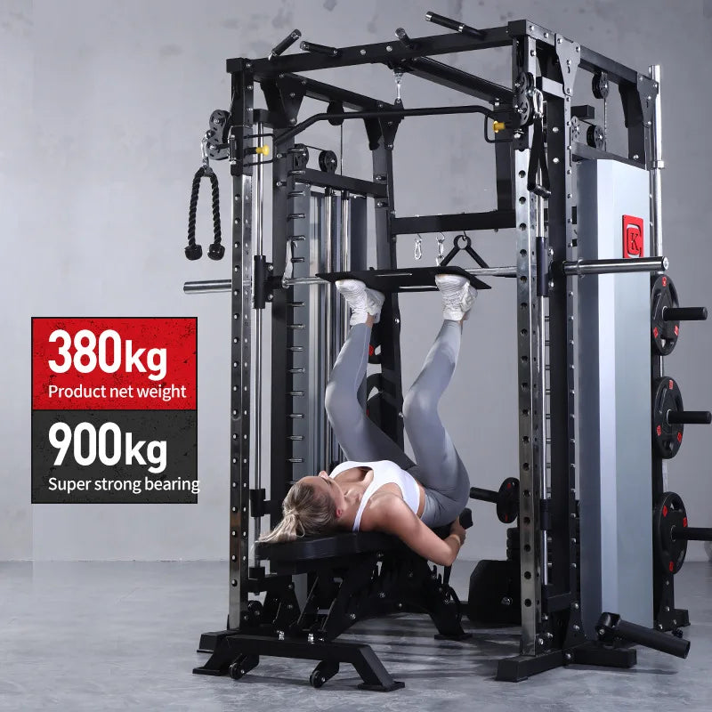 Multifunctional Squat Stand Smith Machine with 500kg Capacity