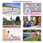 20cm Thick PVC Air Track Gymnastics Mat 8/9/10m Wear-Resistant Inflatable Tumbling Floor