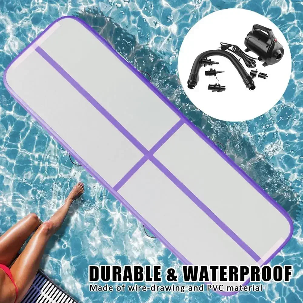 Inflatable Gymnastics Air Floor Mat 4m PVC with Pump