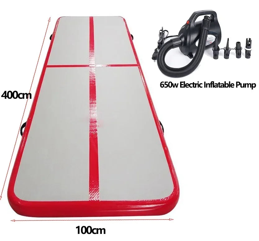 Inflatable Gymnastics Air Floor Mat 4m PVC with Pump