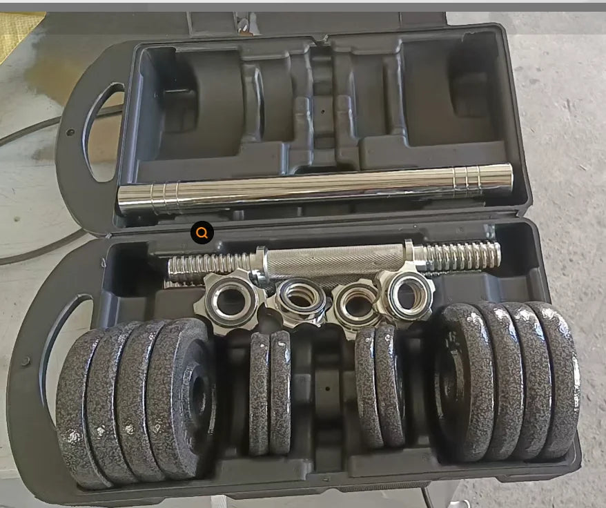 Cast Iron Dumbbell and Barbell Set 10kg 15kg Adjustable Fitness Weights