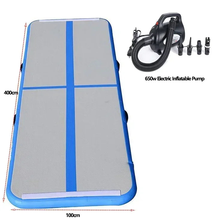 Inflatable Gymnastics Air Floor Mat 4m PVC with Pump