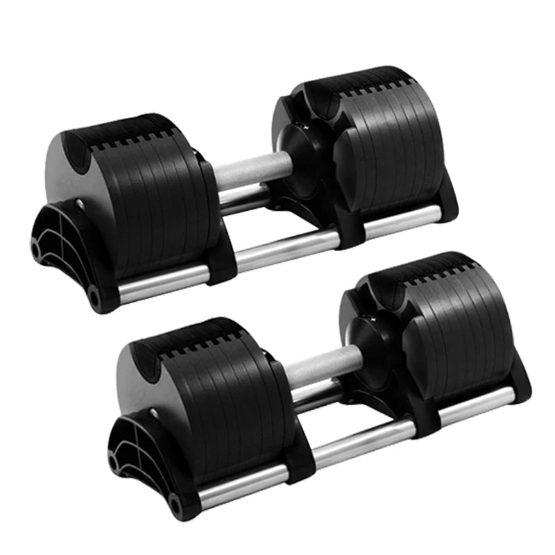 SANSHIKJ SSKJ-DB028 Adjustable Round Dumbbell Set 2kg Increment 36kg Black