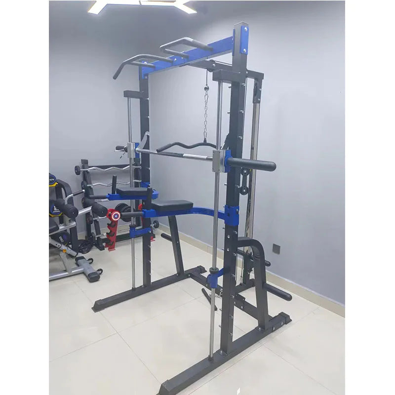 Multifunctional Smith Machine Cage with Squat Rack 300kg Capacity