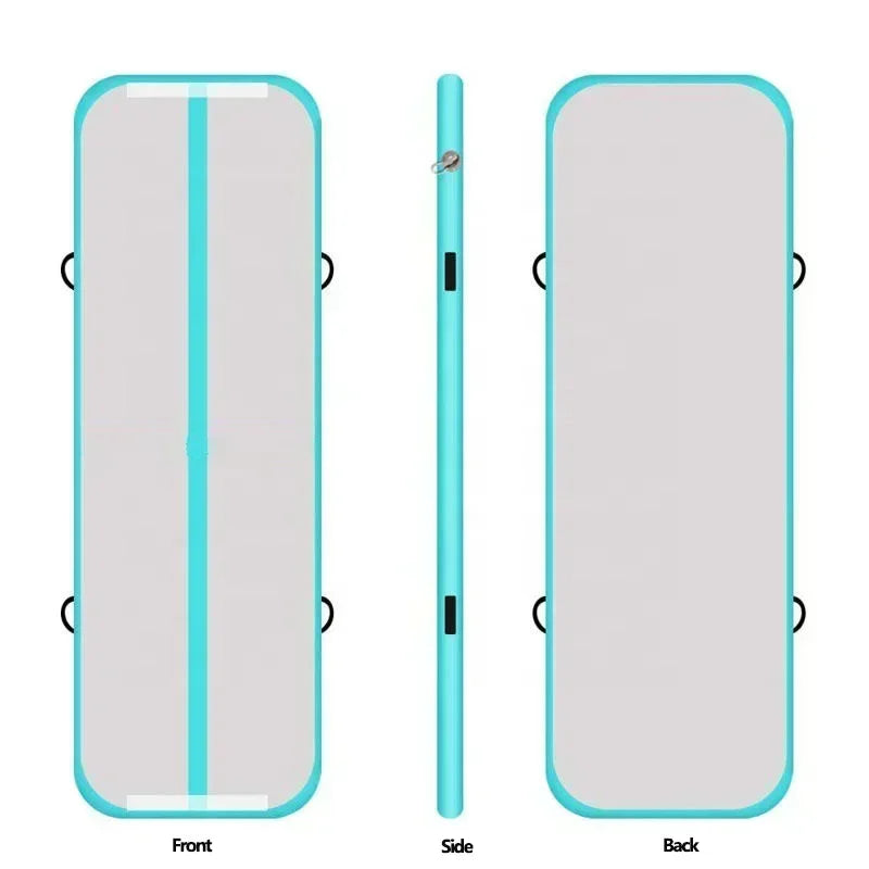 20cm Thick PVC Air Track Gymnastics Mat 8/9/10m Wear-Resistant Inflatable Tumbling Floor