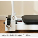 Foldable Pilates Reformer Steel Frame Yoga Fitness Equipment