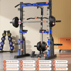 Multifunctional Smith Machine Cage with Squat Rack 300kg Capacity