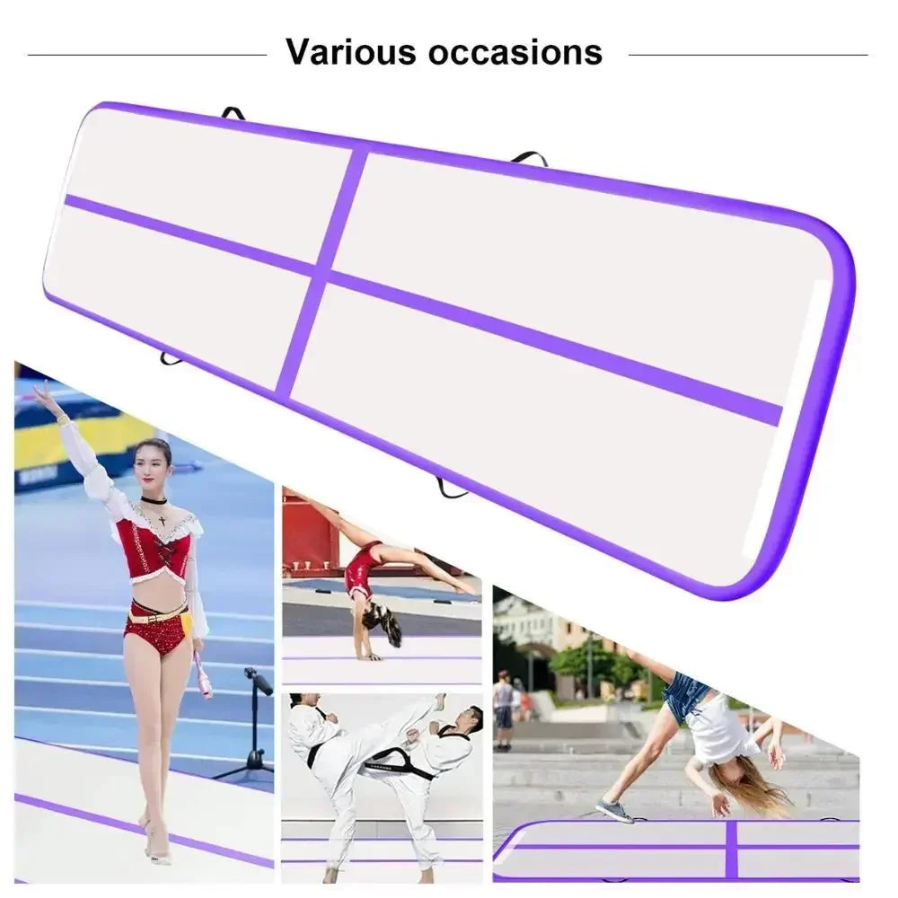 Inflatable Gymnastics Air Floor Mat 4m PVC with Pump