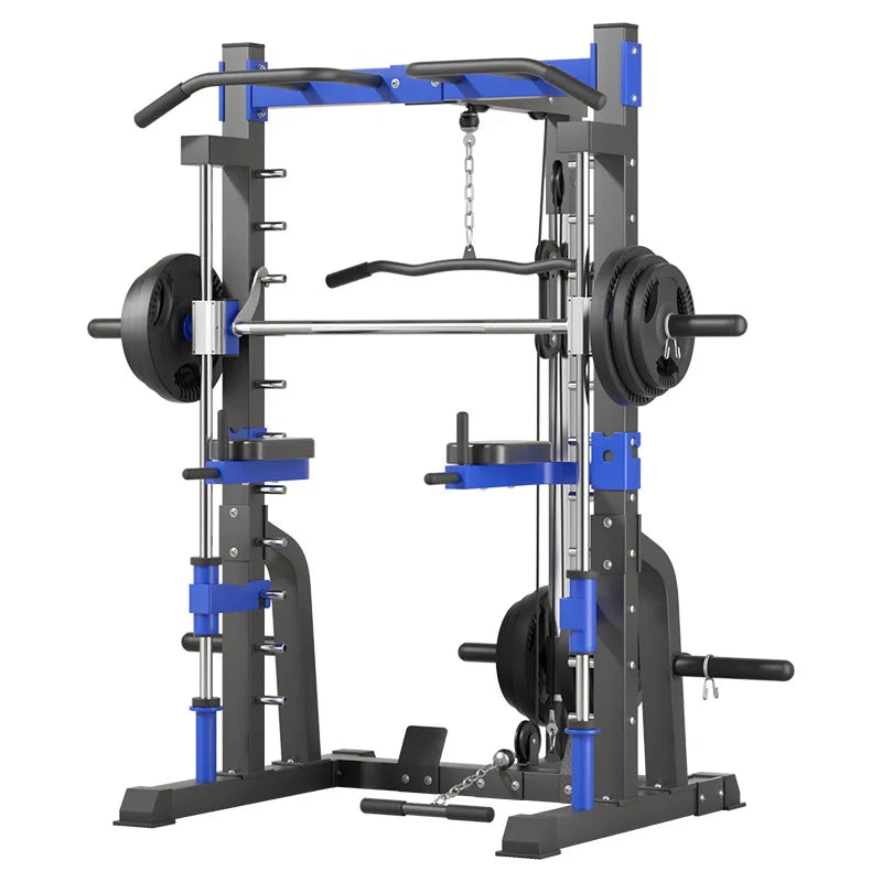 Multifunctional Smith Machine Cage with Squat Rack 300kg Capacity