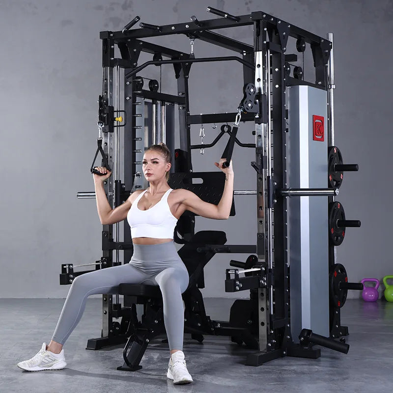 Multifunctional Squat Stand Smith Machine with 500kg Capacity