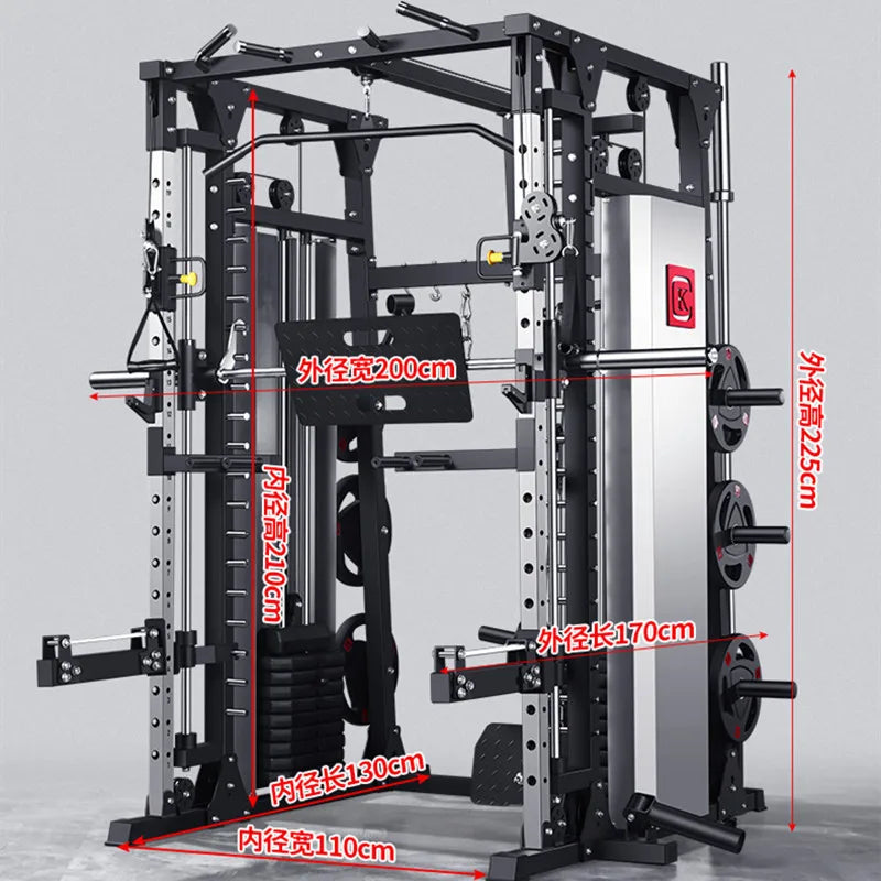 Multifunctional Squat Stand Smith Machine with 500kg Capacity